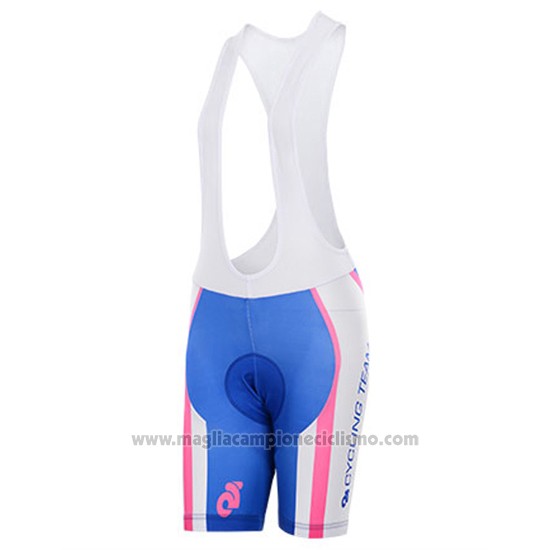 Abbigliamento Ciclismo Donne To The Fore Bianco e Fuxia Manica Corta e Salopette